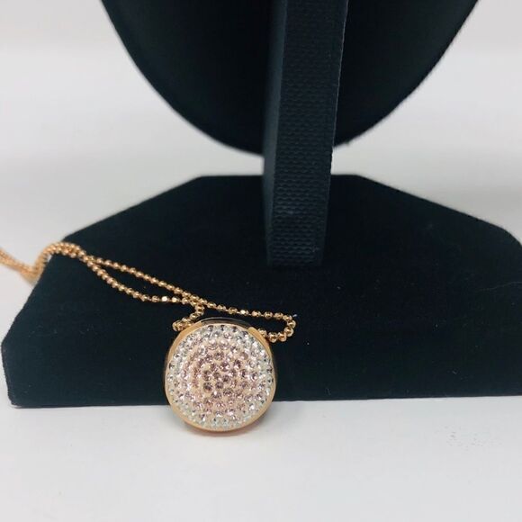 Copper & Rhinestone Pendant & Necklace - Picture 6 of 8